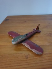 Petit avion en bois ancien dans son jus 2x15x13 cm