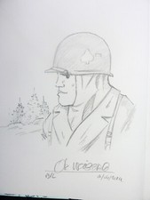 WEINBERG Lefranc La bataille des Ardennes + dédicace casque coeur