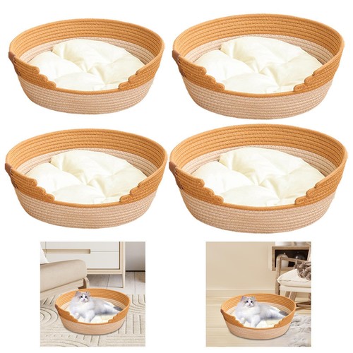 Panier tissé pour - , chat