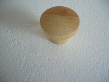 Lot 4 bouton bois pin brut Ø 48 mm hauteur 40 mm meuble tiroir