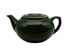 🫖 Théière vintage bistrot verte en porcelaine – 2 à 3 tasses – style rétro déco