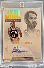 ARTIS GILMORE 2017-18 National Treasures NBA GREATS /10 SAN ANTONIO SPURS