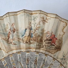 Eventail Ancien XVIIIè Décor