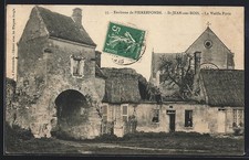 Old postcard St-Jean-aux-Bois, La Vieille Porte 