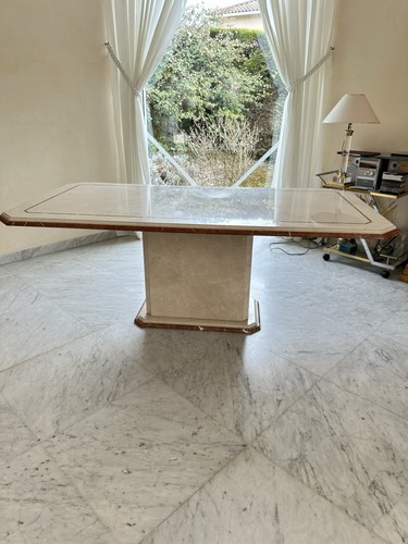 Table marbre roche bobois - table,