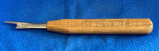 VINTAGE ARROW SEPARATOR D.R.P Tool for extracting snap buttons wood scissors