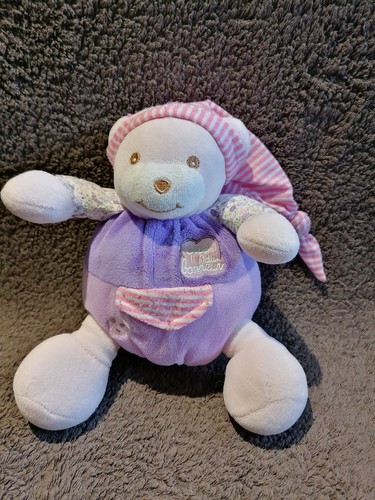 Doudou ours boule rose - , violet