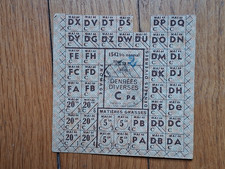 rationnement - carte de