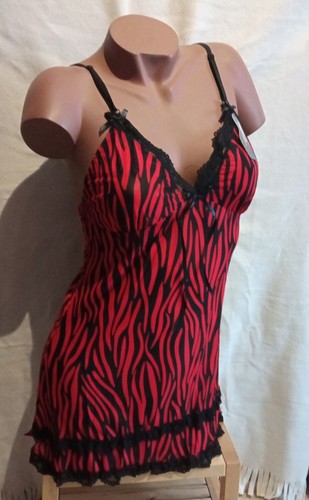 Nuisette zébrée rouge - nuisette,