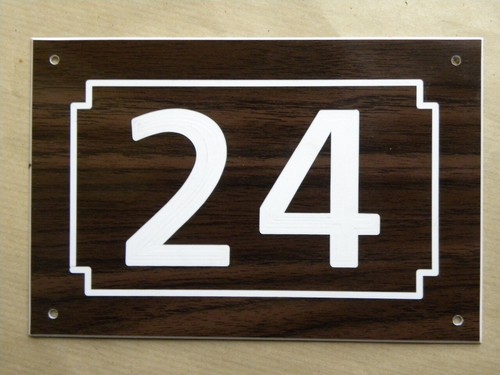 Plaque pvc numero rue de - pvc,