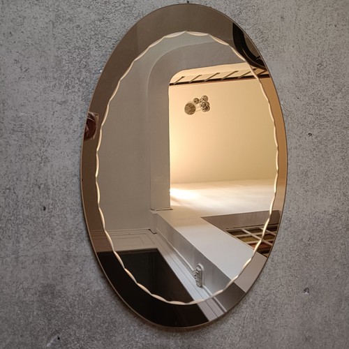 Miroir ovale biseauté - ovale,