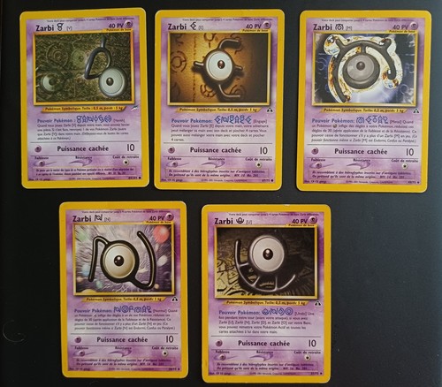 Cartes pokémon wizards zarbi - cartes,
