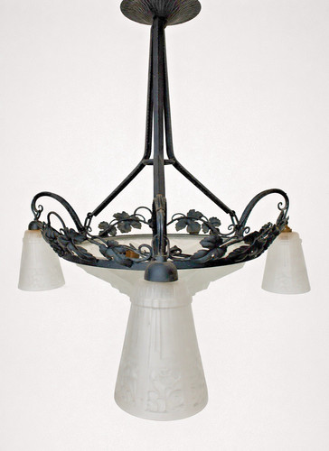 Lustre fer forgé art - forgé, en