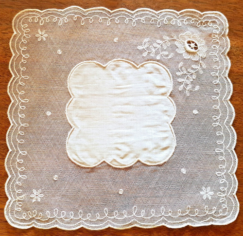 Napperon ancien tulle - napperon,