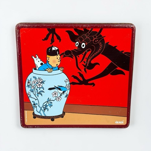 Boîte métal tintin lotus - le,