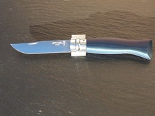 Opinel 08 inox avec manche en PETG   "effet titane brûlé _ irisé"