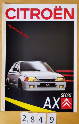 Citroen sport prospectus fr - citroen, ax