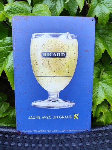 Plaque métal ricard - plaque,