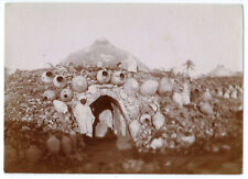 photo c.1910 - gargoyle oven in Guellala - Tunisia - potter earth oven