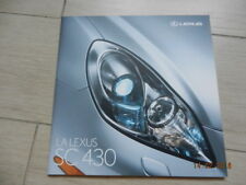 Catalogue LEXUS SC 430