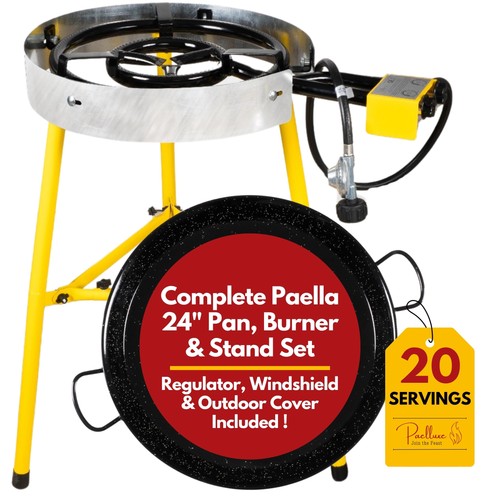 Paella pan set burner - paella,