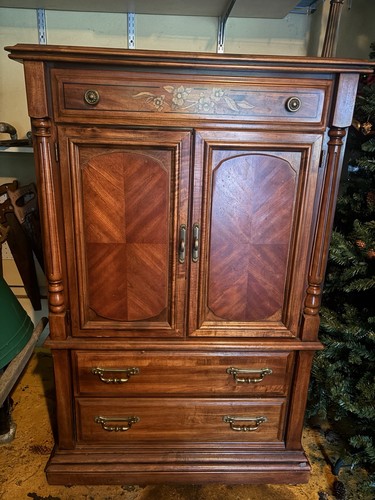 Hardwood wardrobe armoire - hardwood,