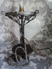 Ancien Pied de lampe fer
