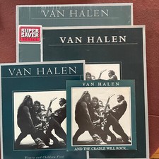 VAN HALEN - Women and Children - 1980 vinyl, UK single, tour program, + songbook