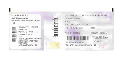 Rare ticket billet de - rare,