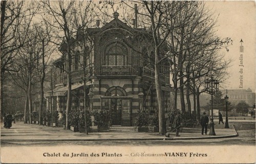 Cpa paris chalet - chalet, jardin