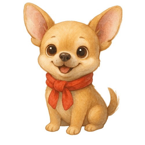 Autocollants chihuahua - 3, x