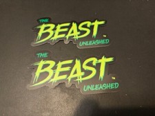 Monster Energy “The Beast” Unleashed 2PC Sticker SET 4x1.5