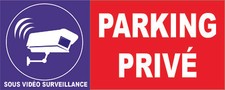 Parking privé site sous vidéo surveillance