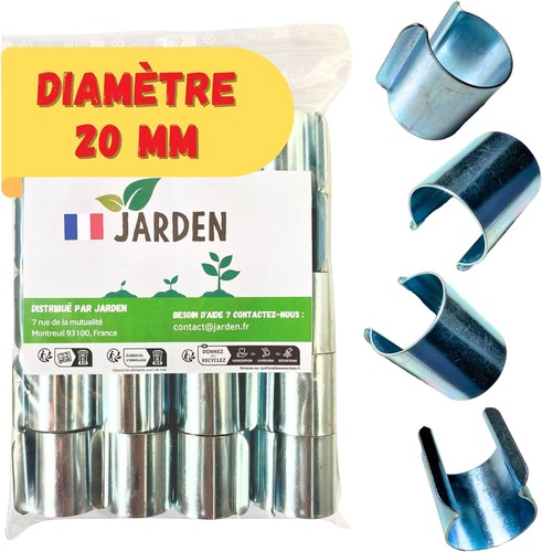 Clips ø20mm pour arceaux - Ø20mm,