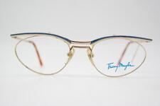 Lunettes Vintage Thierry Mugler TOPAZE Or Bleu Oval Cadre De Lunettes