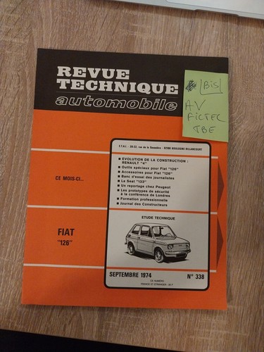 Revue technique fiat 126 594 - revue,