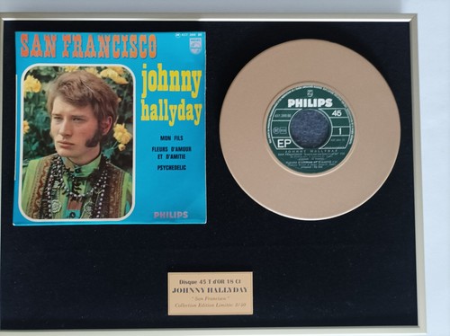 Johnny hallyday disque d or - , d'or