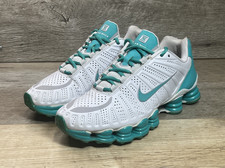 NIKE SHOX TXL Sneakers Women's 8.5 Turquoise/Gray Athletic Shoes 488344-030 