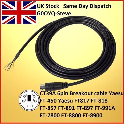 Ct39a 6pin câble yaesu - 6pin,
