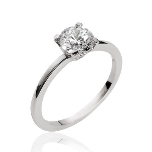 Bague solitaire femme argent - bague,