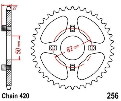 Roue chaîne dents - a, 40