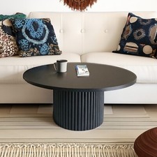 Table basse ronde striée |