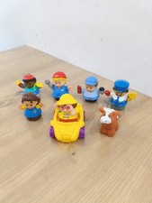 Lot 7 figurines little people Fisher-price personnages animaux vintage 