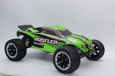Traxxas 37054-8 Rustler Vert Stadium Truck Tq 2,4 GHZ 1:10 Neuf Emballage + Akku