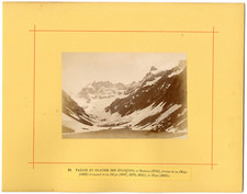 France, Etancons Valley and Glacier Vintage Albumen Print Albumen Print 