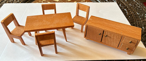 Mini vintage dollhouse wood - mini,