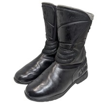 Mens sz 43 AlpineStars Racing Ahead Goretex Black Leather Moto Motorcross Boots 