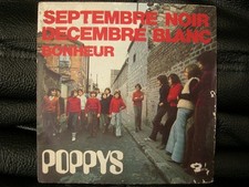 VINYL 45 T – 60’S FRENCH POP PSYCHE – POPPYS – SEPTEMBRE NOIR DECEMBRE BLANC + 1