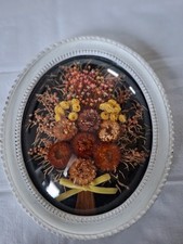 ANCIEN CADRE OVAL VERRE