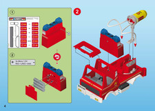 playmobil pièce de rechange pour le camion pompier 9466 feu de forêt, tbe